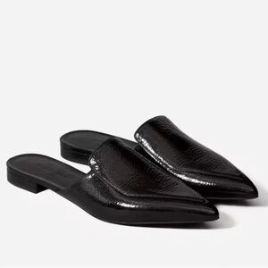 Everlane The Boss Patent Leather Mules